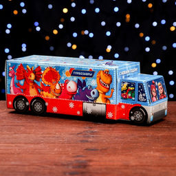 Подарочная коробка Турбозавры,Фура, 34,5 х 11 х 11 см