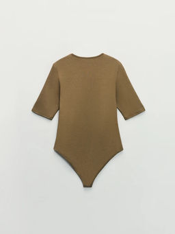 Боди из хлопка с треугольным вырезом / Zarina