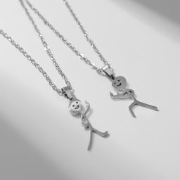 Кулоны Неразлучники несогласие, цвет серебро, 49,5 см - Tell your story фото 3