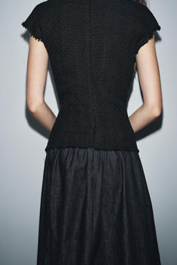 ZW COLLECTION CONTRAST MIDI DRESS - Zara фото 3