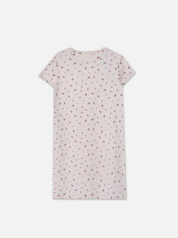 Сорочка ночная женская розовая с цветочным принтом - Mark formelle фото 4