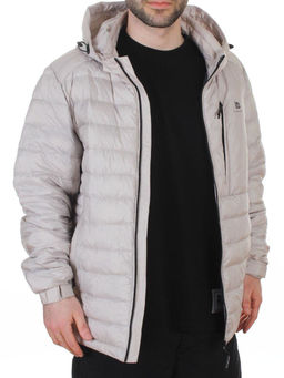 88045 GRAY/BEIGE Куртка мужская демисезонная (100 гр. холлофайбер)