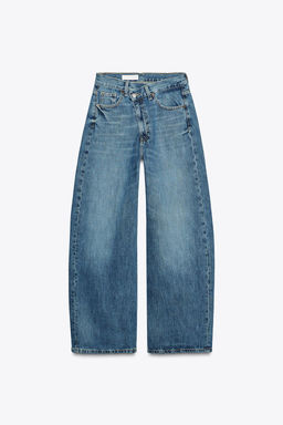 TRF MID-WAIST CROSSOVER BAGGY JEANS - Zara фото 3