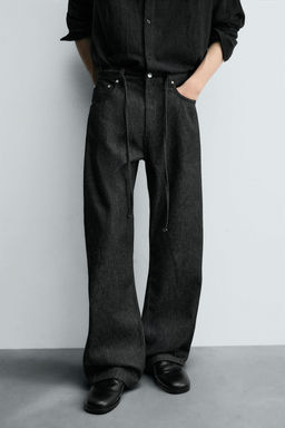 RELAXED FLARE FIT JEANS - Zara фото 5