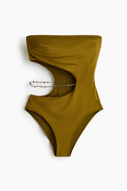 Traje de ba?o bandeau con copa acolchada High Leg