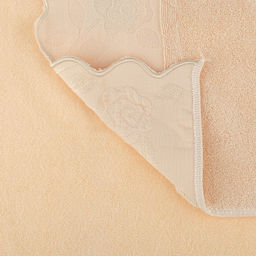 Полотенце махровое "Утренняя роза" 70х140см, хлопок 100%, бежевый (Китай)