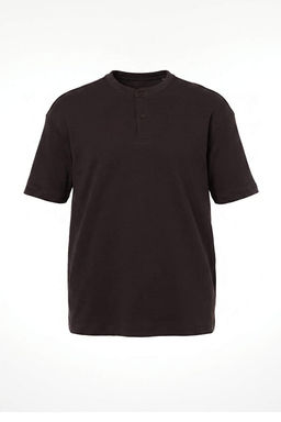 Kahverengi D___k Omuz Regular Wardrobe Essentials _nterlok %100 Pamuk T-Shirt TMNAW27TS00002