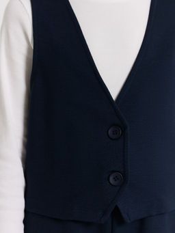 Жилет для девочек синий - Mark formelle фото 5