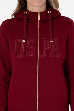 Kad_n Bordo Basic Sweatshirt Sepette S_rpriz _ndirim - U.s. polo assn фото 6