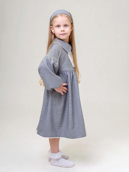 ДЛ 26-3 платье для девочки Мира серый