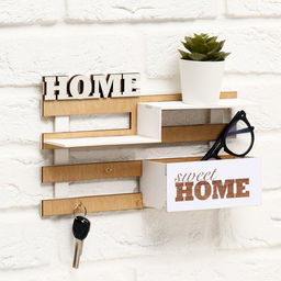 Ключница настенная с полкой «Ступеньки», 30×18 см