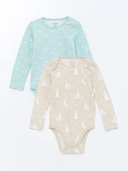 Bask?l? K?z Bebek ??t??tl? Body 2li