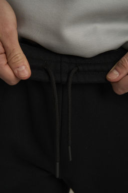 Брюки трикотажные утепленные Черный