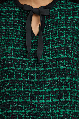 Trendyolmilla Siyah Tuvit Gorunumlu Triko Mini Elbise TWOAW25EL00542  фото 4