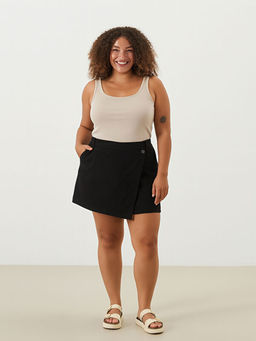 Standart Fit Kad?n Jean ?ort Etek