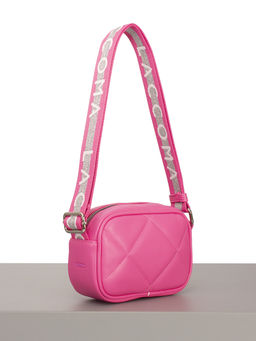 LACCOMA сумка Доминика-Ф826-ярко-розовый эко кожа хлопок  фото 2