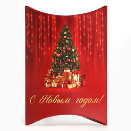 Цена за 5 шт. Коробка новогодняя складная фигурная Ёлочка, 11 х 8 х 2 см - Дарите счастье фото 3