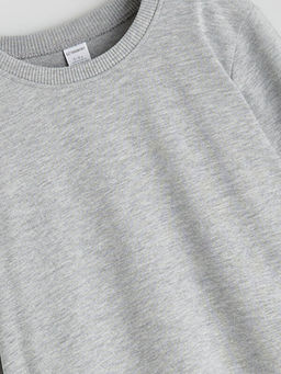 Bisiklet Yaka Basic Erkek ?ocuk Sweatshirt