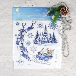 Наклейка новогодняя 38х30 Новый год / 610-286 /уп 12/420/ - Галеонтрейд фото 6