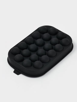 Форма для льда "Шарики", 22 ячейки , 21х14х3,5 см, цвет черный