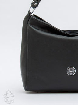 Сумка женская кожаная 0539C black Polina&Eiterou