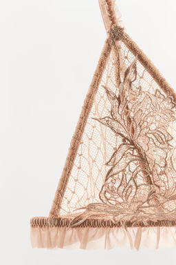SUJETADOR MESH BORDADOS / Rosa / Blanco - Zara фото 6