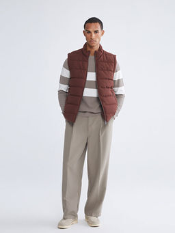 Slim Fit Dik Yaka Erkek ?i?me Yelek