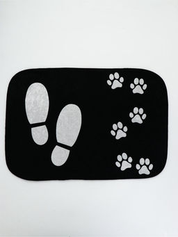 Коврик придверный «Следы», 40×60 см