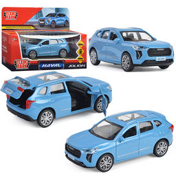 Машина металл Haval jolion 12 см, (двери, багаж, синий) в коробке