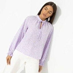 Блуза со сборками на рукавах, В лучшей роли (сиреневый) - Charutti фото 13