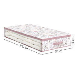 VAL VG-CB-L Кофр для хранения подкроватный, 100*50*15 см, VINTAGE GREY, шт - Valiant фото 22