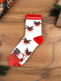 Носки р. 35-40 Новый год / L827 /уп 10/300/ ОДНА ПАРА/ МАРКА - Галеонтрейд фото 6