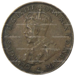 Монета 1/2 пенни 1933 года Австралия