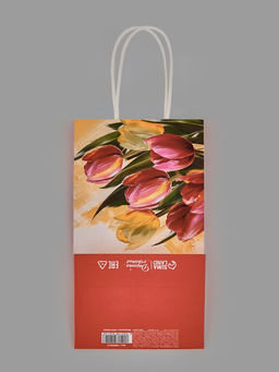 Цена за 2 шт. Пакет подарочный крафт 8 марта, 12?21?9 см