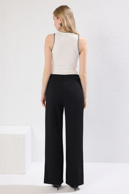 TRENDYOLMILLA Gri Nervur Detayl? Wideleg/Genis Kesim Pantolon TWOSS25PL00073 фото 10