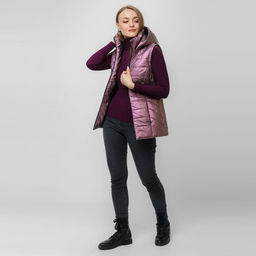 RODOS Жилет женский демисезон М-249 Светло-розовый  фото 17