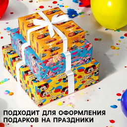 Упаковочная бумага, набор 3 листа, Тачки, Принцессы, Микки Маус, 70?100 см - Disney фото 2