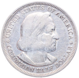 Монета 1/2 доллара 1893 года США Колумбийская выставка в Чикаго