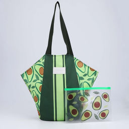 Сумка женская пляжная Авокадо + бикини бэг - Nazamok фото 16