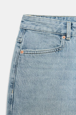 BERMUDA DENIM TIRO MEDIO ZW COLLECTION / Azul claro - Zara фото 7