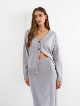 Conso/KUM 230628 - grey melange Юбка женская  фото 4