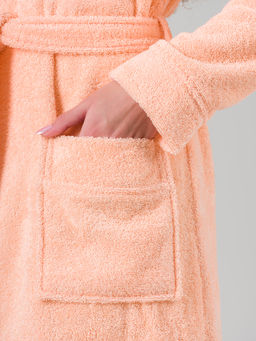 Халат махровый KARNA NORA (Абрикосовый)  фото 11