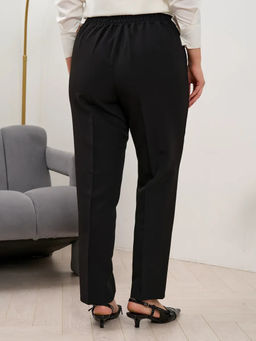 Брюки мом классические на резинке