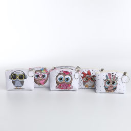 Цена за 2 шт. Кошелёк детский «Совушки» Выбражулька, маленький, монетница, МИКС