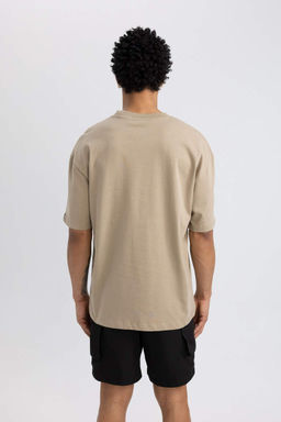 DeFactoFit Футболка Oversize с круглым вырезом и короткими рукавами с вышивкой  фото 6