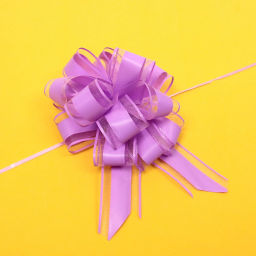 Цена за 10 шт. Бант для оформления подарка "Чудо" 5 см, d=15 см, Лаванда