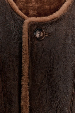 100% REVERSIBLE LEATHER COAT - Zara фото 12