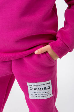 Теплый костюм для девочки из футера с начесом Bonito  фото 28