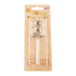 Свеча в торт на шпажке «Алмаз», цифра 8, шампань, 5×2.6 см