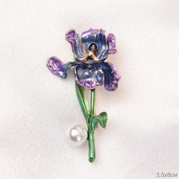 Брошь Ирис / 5351 B /уп 12/